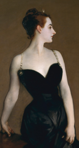 Madame X (Mme Gautreau), John Singer Sargent, The Metropolitan Museum of Art; Arthur H. Hearn Fund, 1916 (detail).